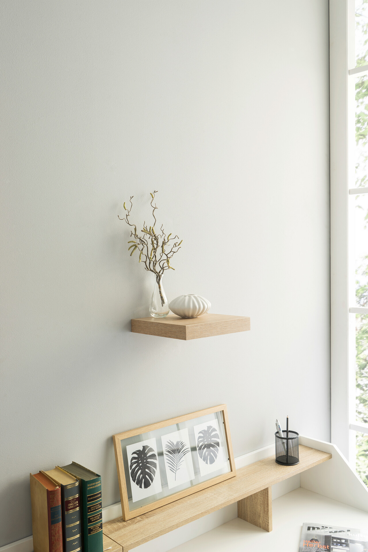 Wandboard Shelvy 23 Eiche Sonoma Nachbildung B/H/T: ca. 24x4x24 cm