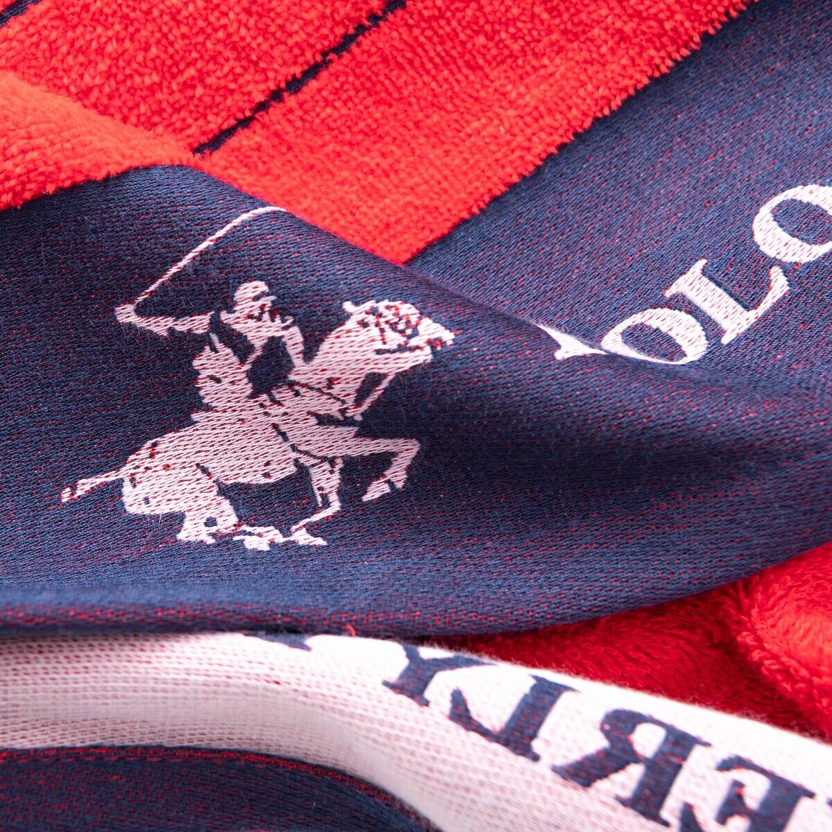 POLO CLUB Strandtuch POLO CLUB rot Baumwolle B/L: ca. 90x160 cm