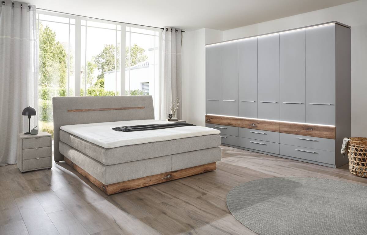 Kleiderschrank Tulsa Arktisgrau Oak Flagstaff Nachbildung B/H/T: ca. 301x229x61 cm Kleiderschrank Tulsa Arktisgrau Oak Flagstaff Nachbildung B/H/T: ca. 301x229x61 cm