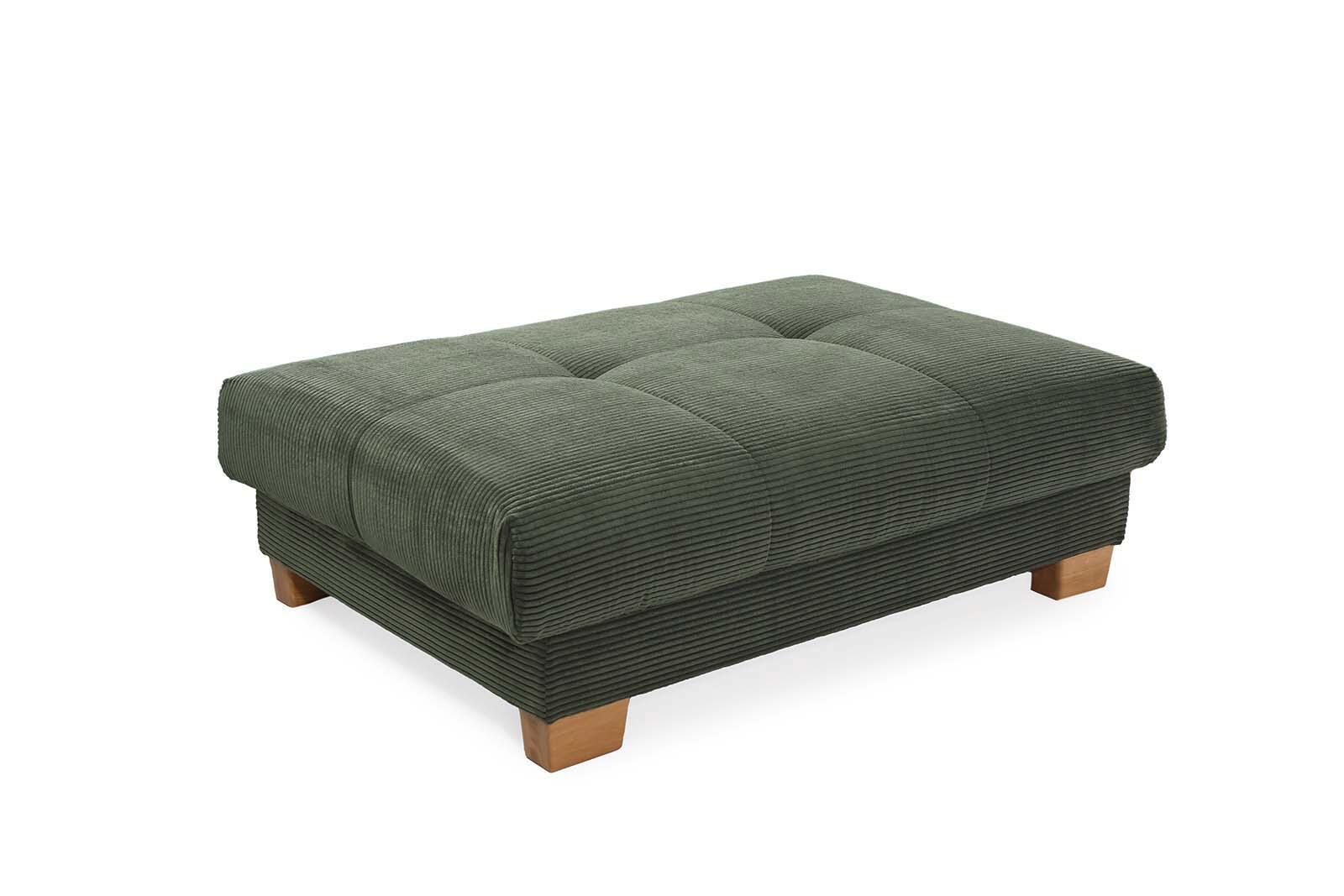 Hocker grün Microfaser B/H/T: ca. 144x46x99 cm