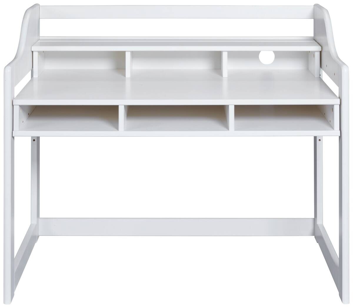 Kinderschreibtisch Kids Learning weiß lackiert B/H/L: ca. 68x91x112 cm