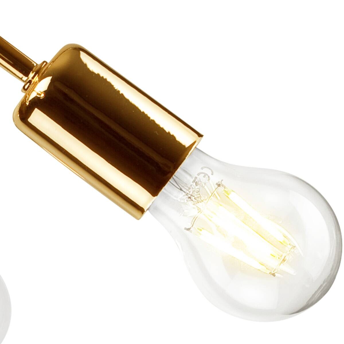 Lamkur Deckenleuchte CAMILLA 36823 gold Stahl H/L: ca. 30x46 cm E27 5 Brennstellen