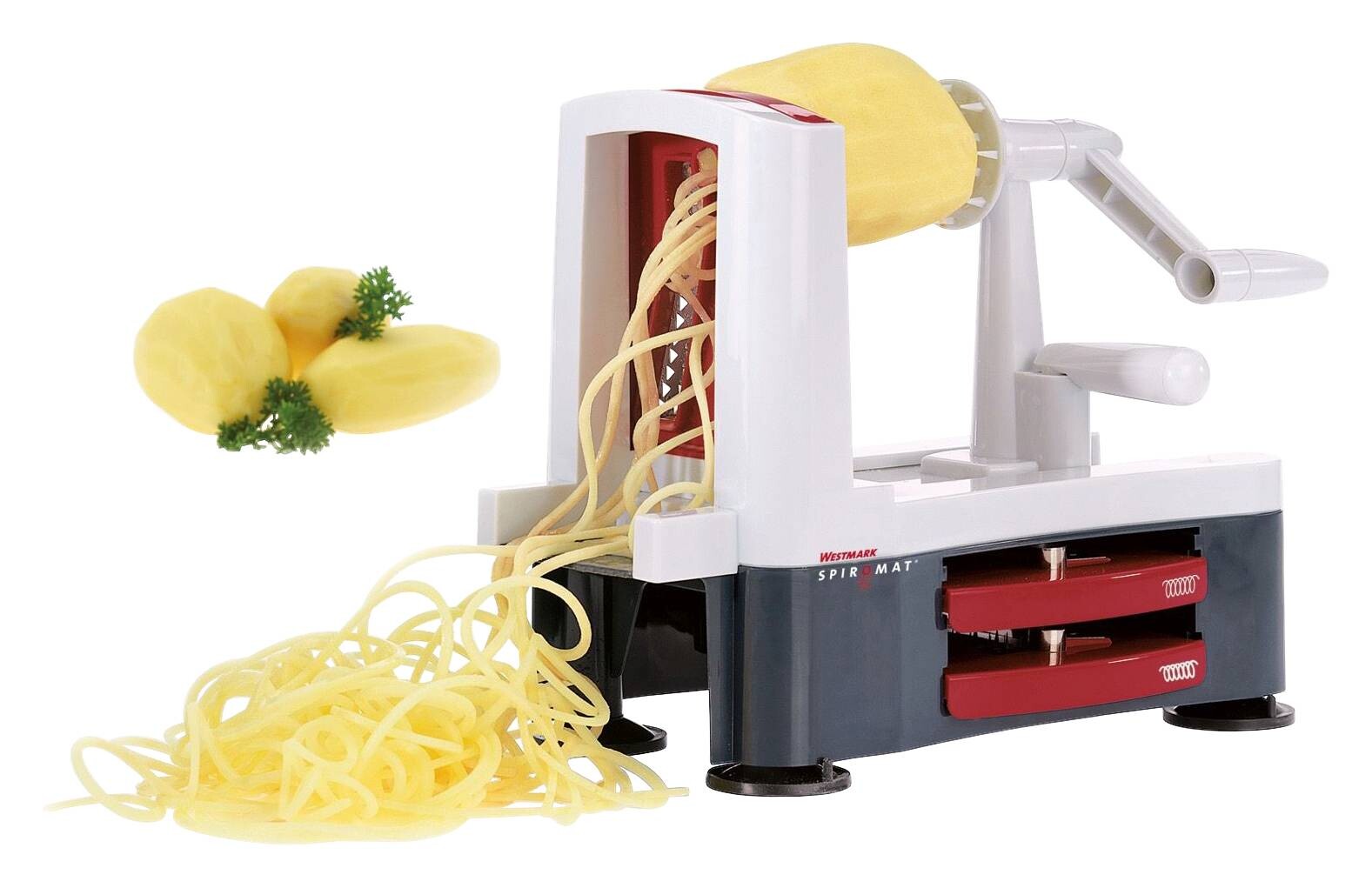 Westmark Gemüseschneider Spiromat weiß Kunststoff
