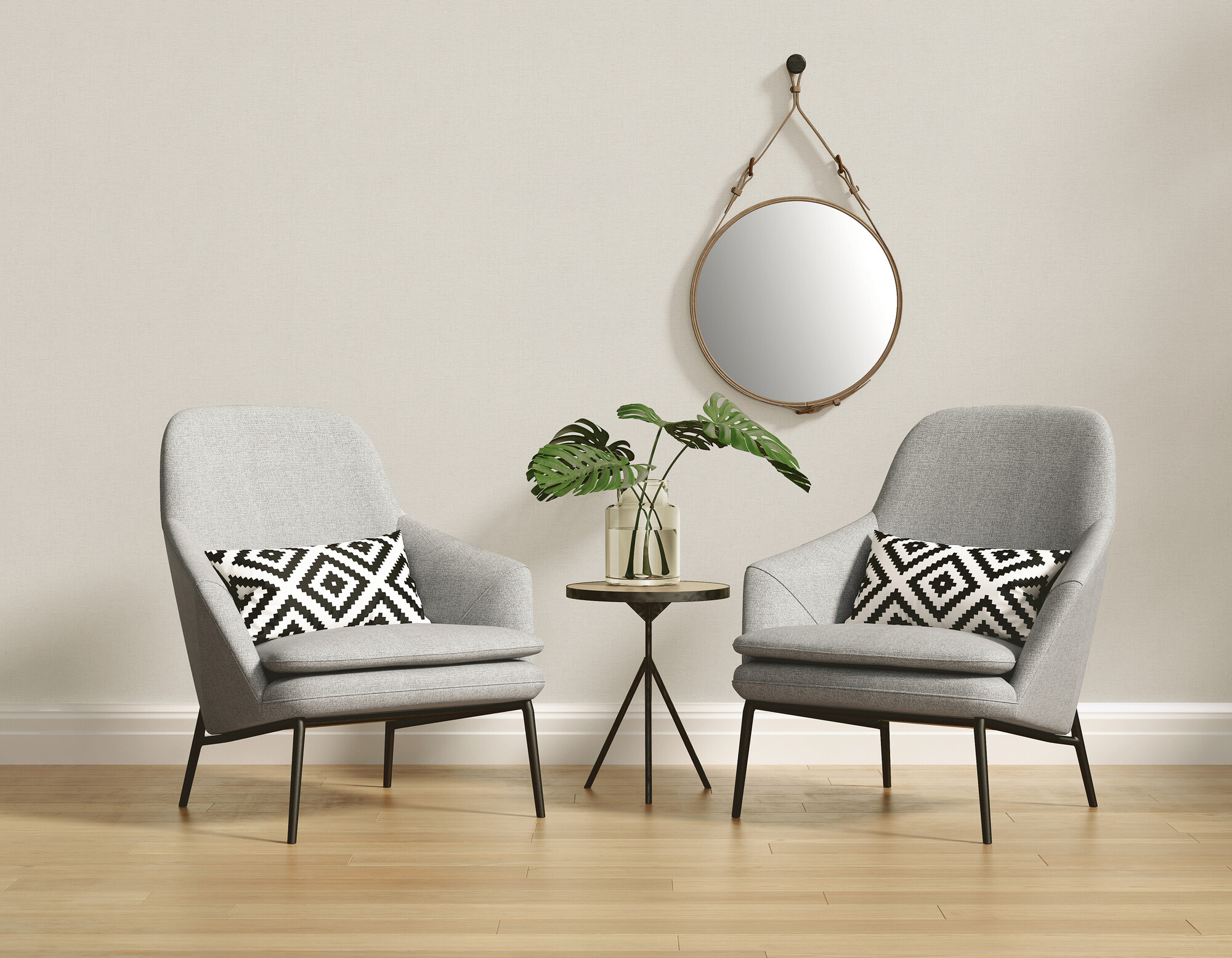 A.S.Creation Vliestapete hellgrau B/H/D: ca. 53x1005x8,7 cm