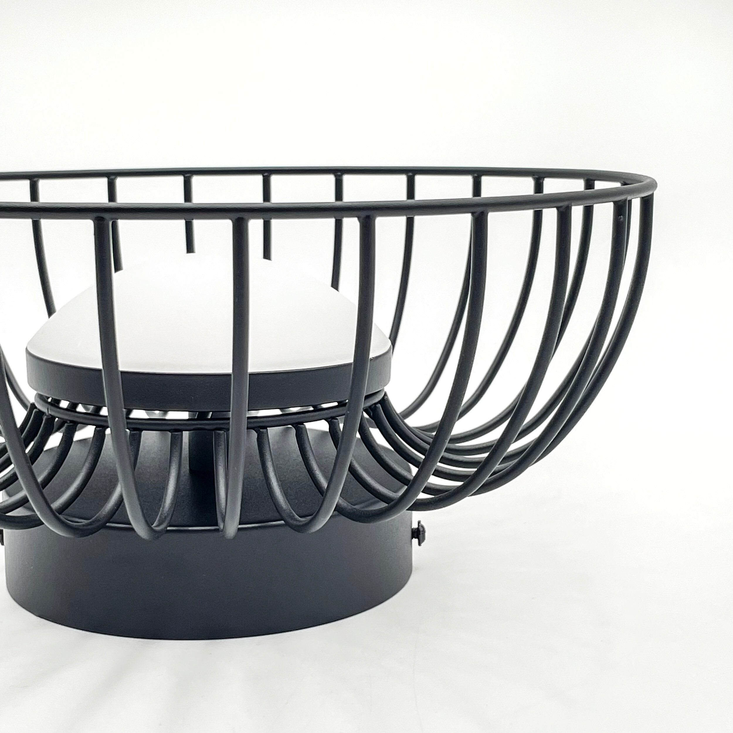 Lamkur Deckenleuchte schwarz Stahl B/H/L: ca. 27x27x17 cm