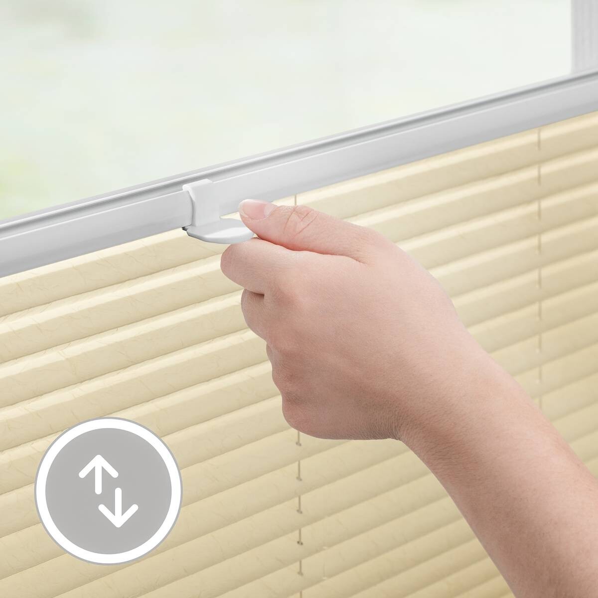 LICHTBLICK Spannplissee creme B/L: ca. 50x130 cm