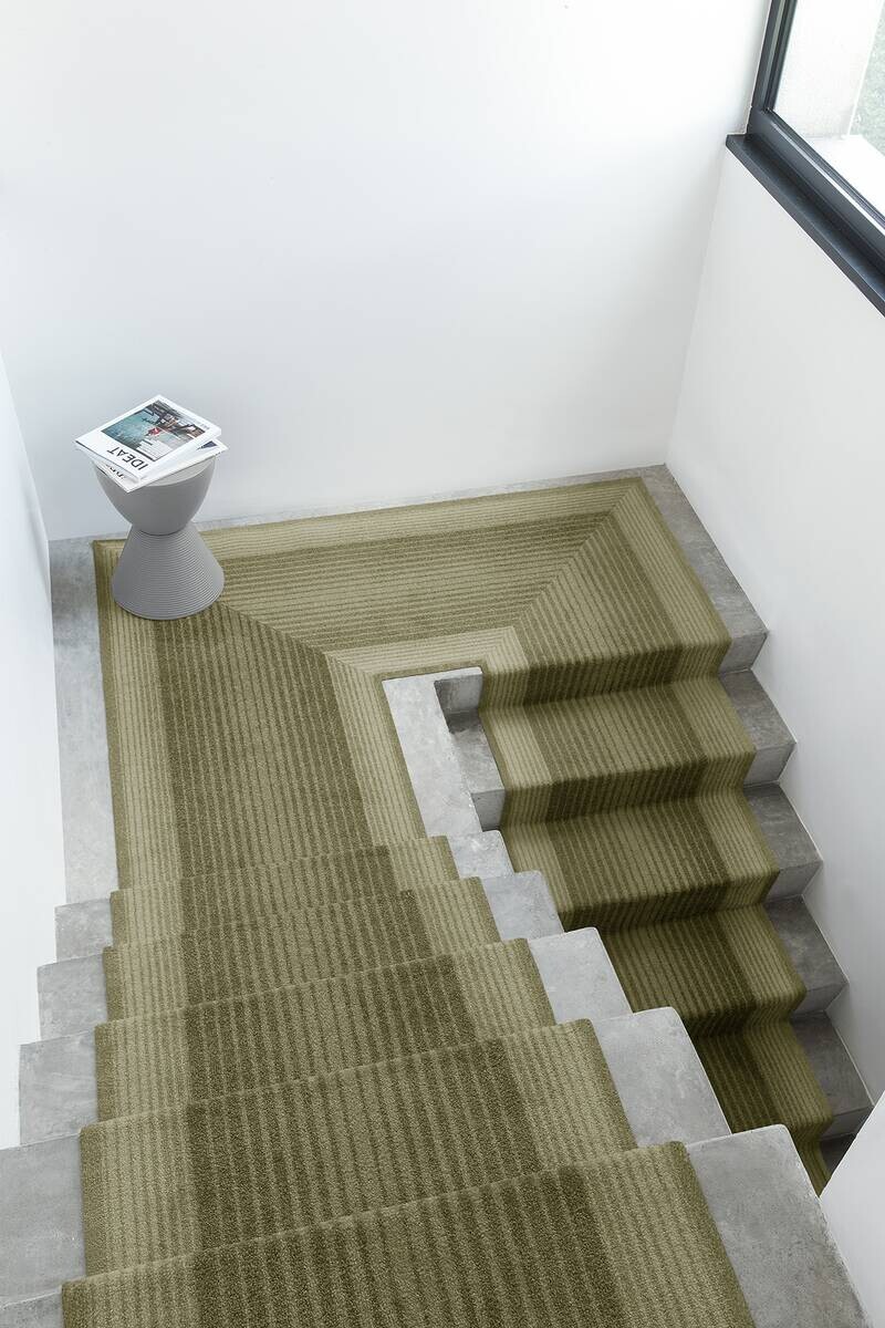 Läufer Tratto grün B: ca. 67 cm pro Meter