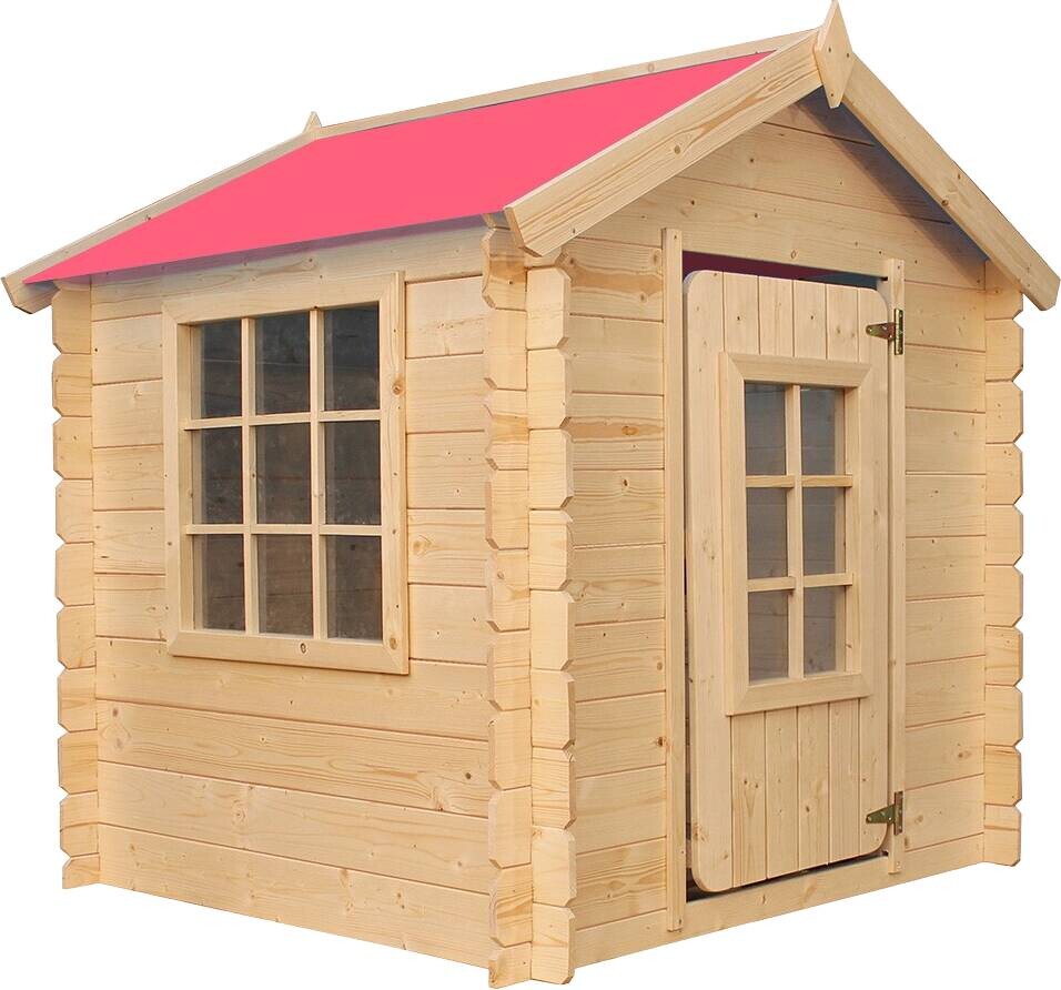 Timbela Kinderspielhaus M570R rot B/H/L: ca. 114x121x111 cm