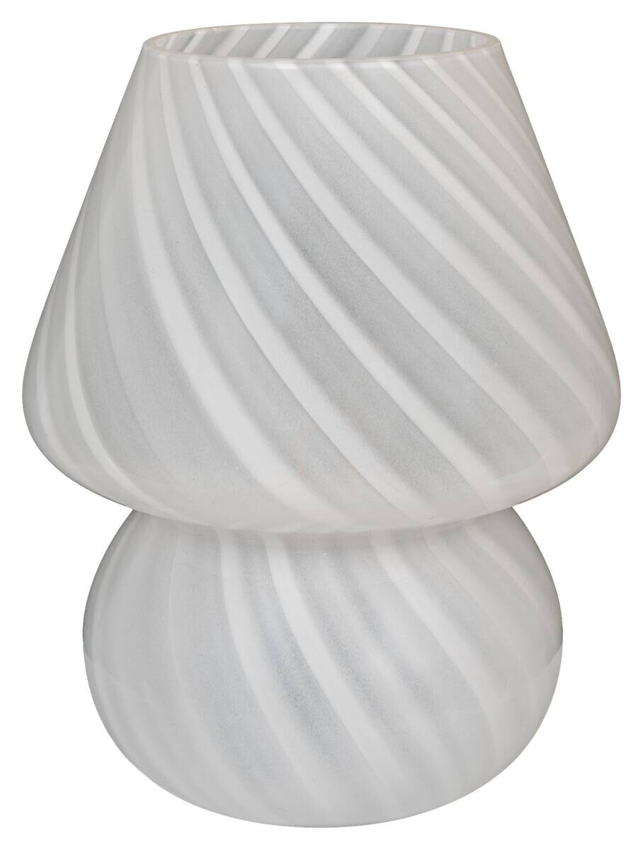 Housenordic Tischleuchte Alton weiß Glas H/D: ca. 19,5x15,5 cm