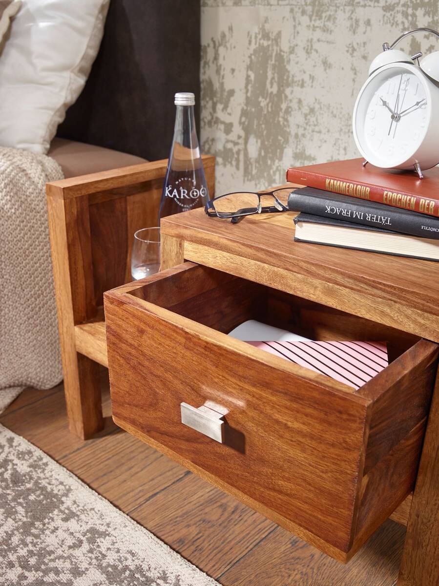 Nachtkonsole braun B/H/T: ca. 30x40x60 cm