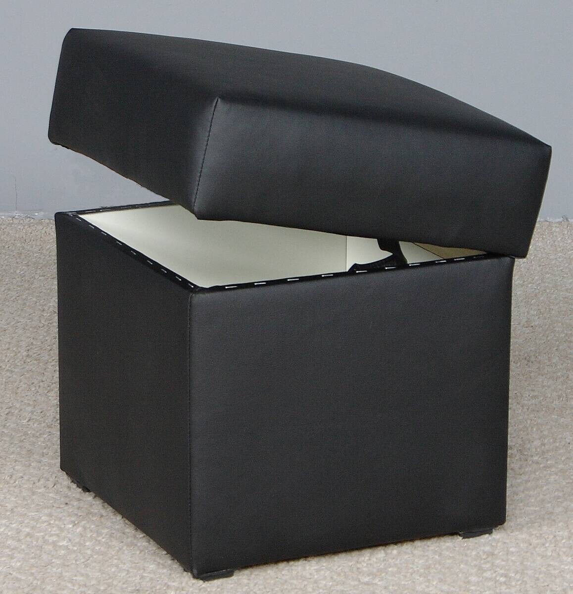 Hocker Anca schwarz B/H/T: ca. 41x43x42 cm Hocker Anca schwarz B/H/T: ca. 41x43x42 cm