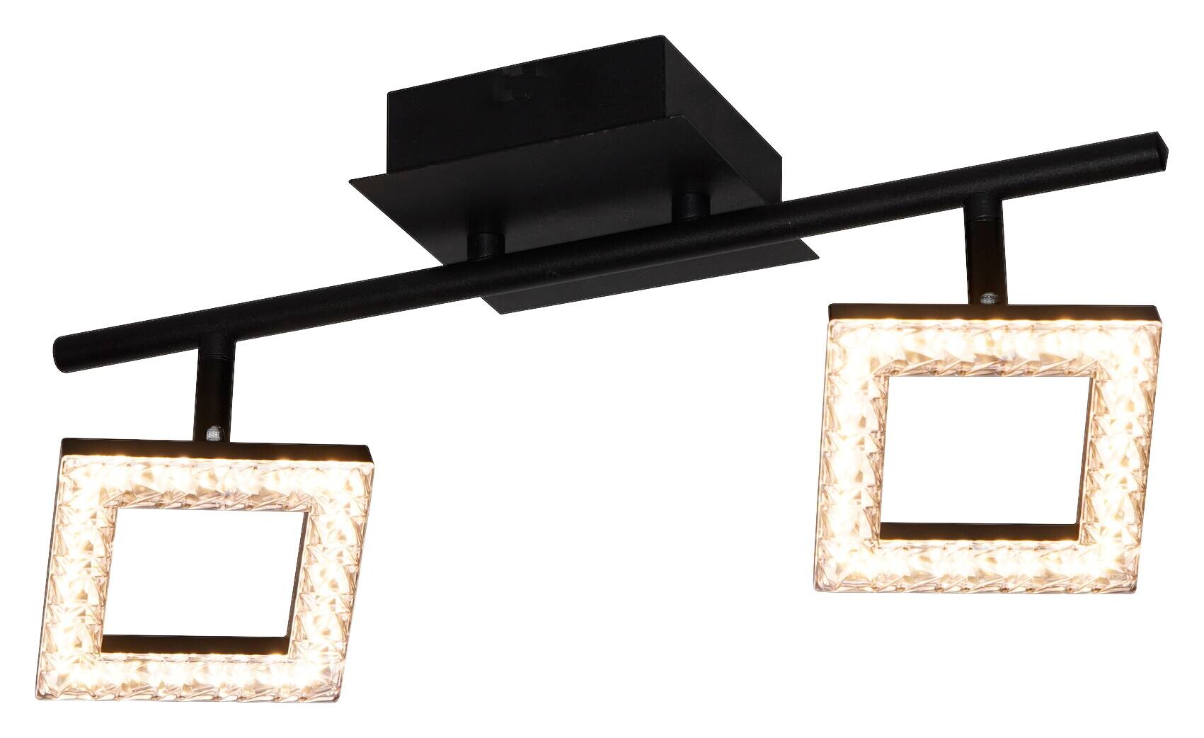 POCOline LED-Spot Kalea mattschwarz Acryl B/H/T: ca. 40x12x13 cm 2 Brennstellen