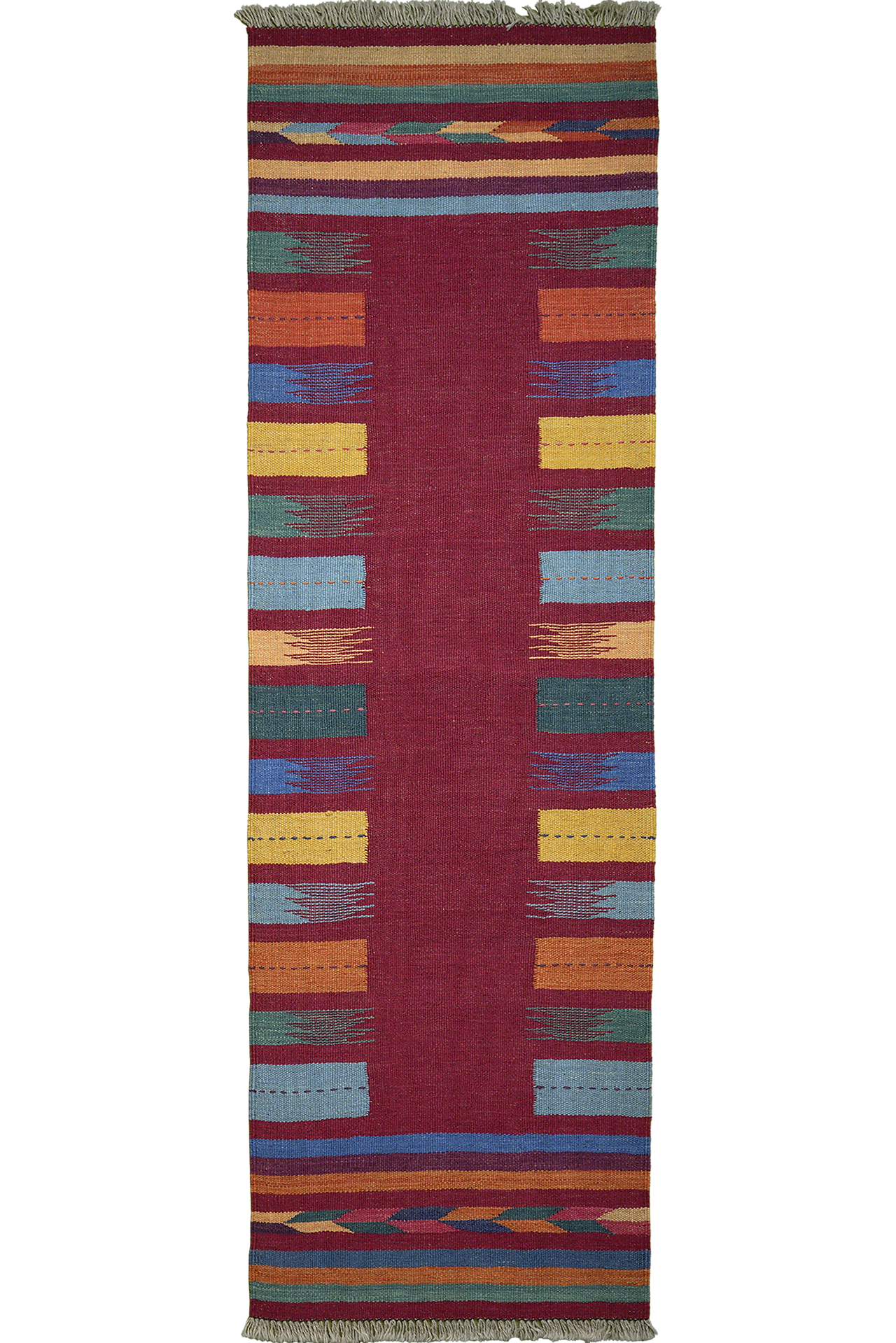 PersaTepp Teppich Kelim Gashgai bunt B/H/L: ca. 63x1x200 cm