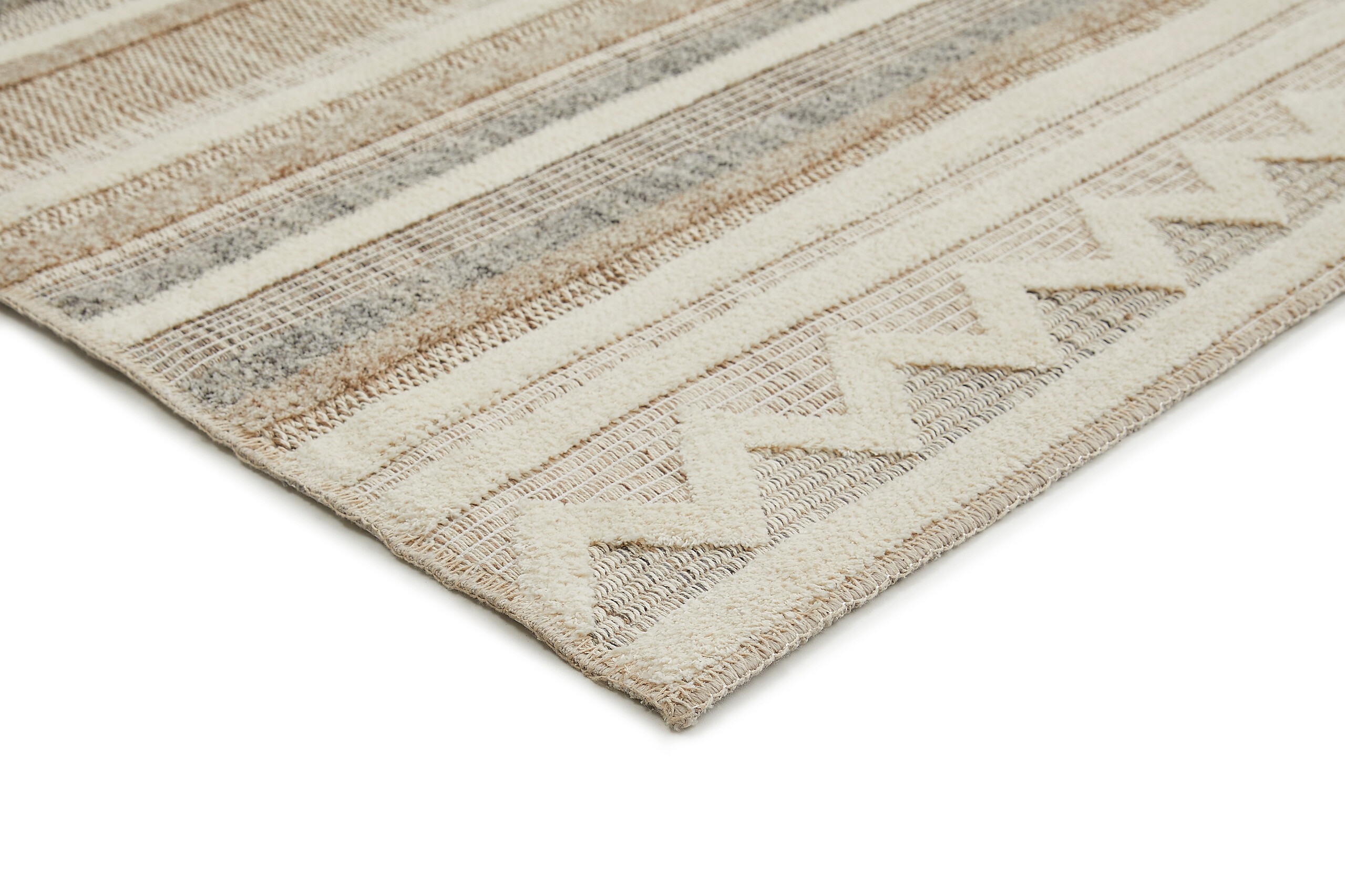 Webteppich Crosby Cremegrau B/L: ca. 160x230 cm