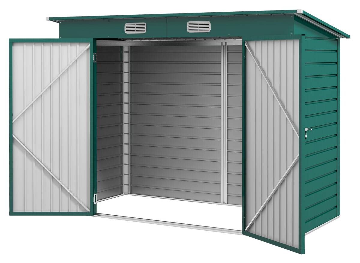 Outsunny Gerätehaus grün B/H/L: ca. 121x183x249 cm