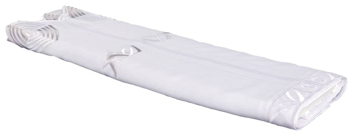 Scheibengardinen-Meterware Olga grau H: ca. 60 cm