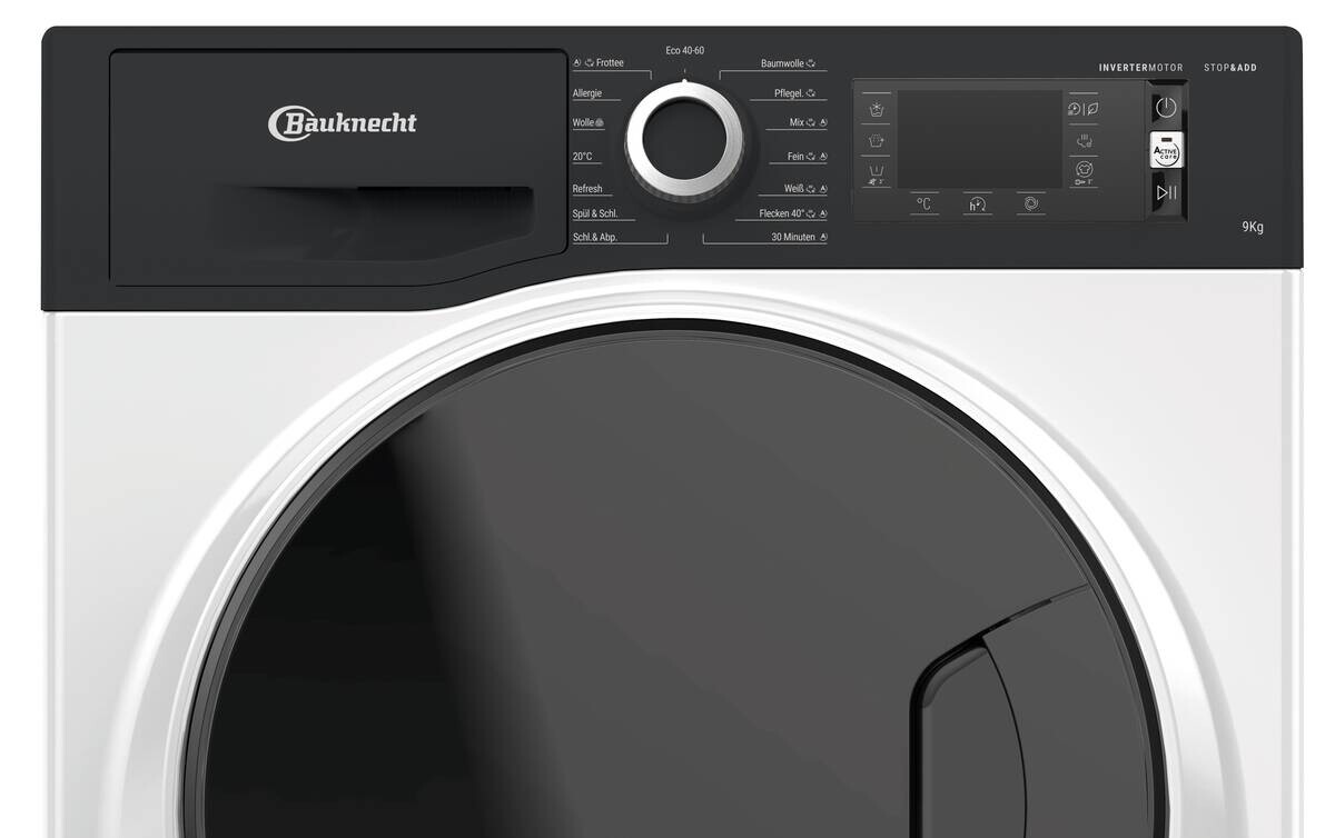 Bauknecht Waschmaschine SteamPlus9A2JGSP weiß B/H/T: ca. 59,5x85x60,5 cm