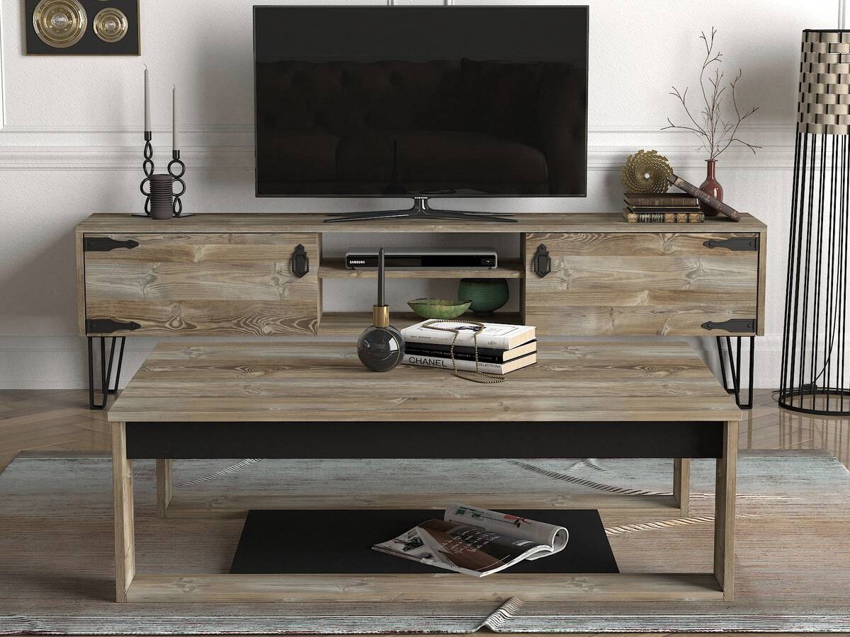 Couchtisch Costa Eiche Nachbildung B/H/T: ca. 111x40x71 cm