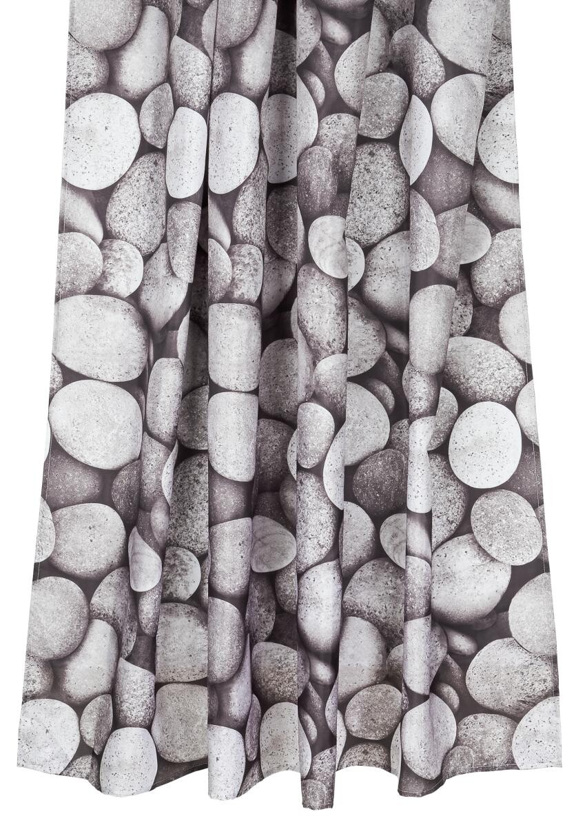 Acus Duschvorhang grau Polyester-Mischgewebe B/L: ca. 180x200 cm