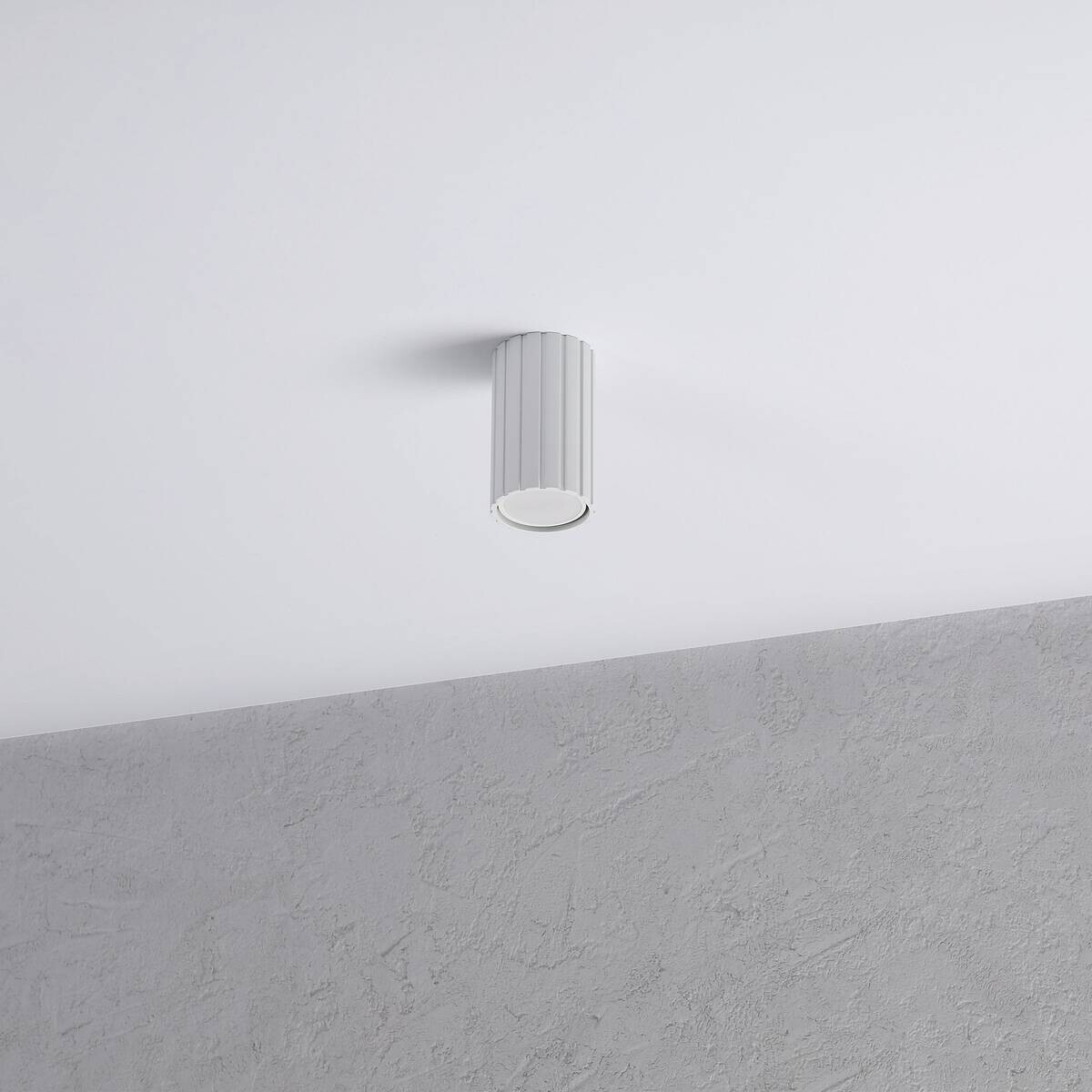 Lamkur Strahler Prisma weiß Stahl B/H/L: ca. 6,5x10x6,5 cm 1 Brennstellen