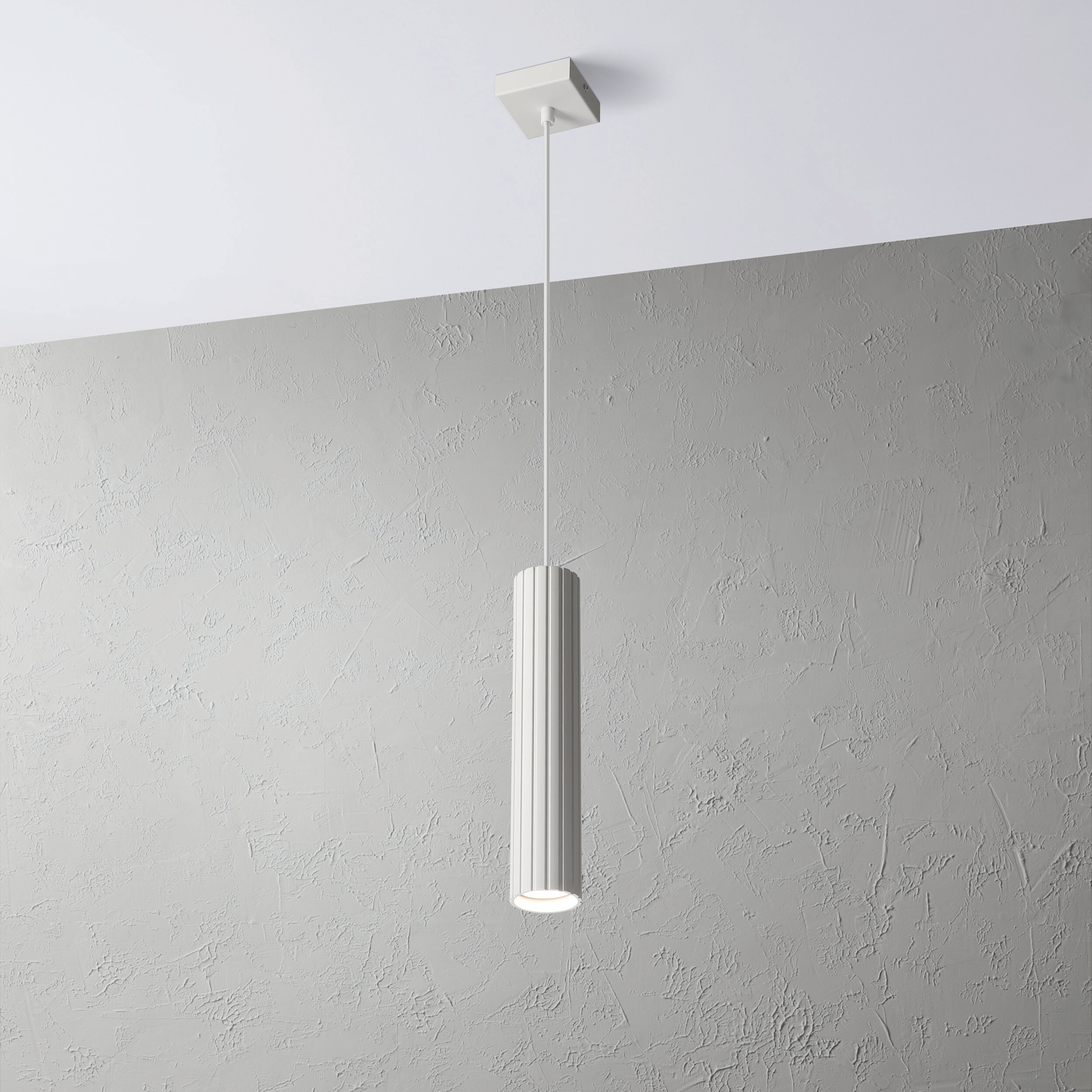 Lamkur Strahler Prisma weiß Stahl B/H/L: ca. 6,5x118x6,5 cm 1 Brennstellen