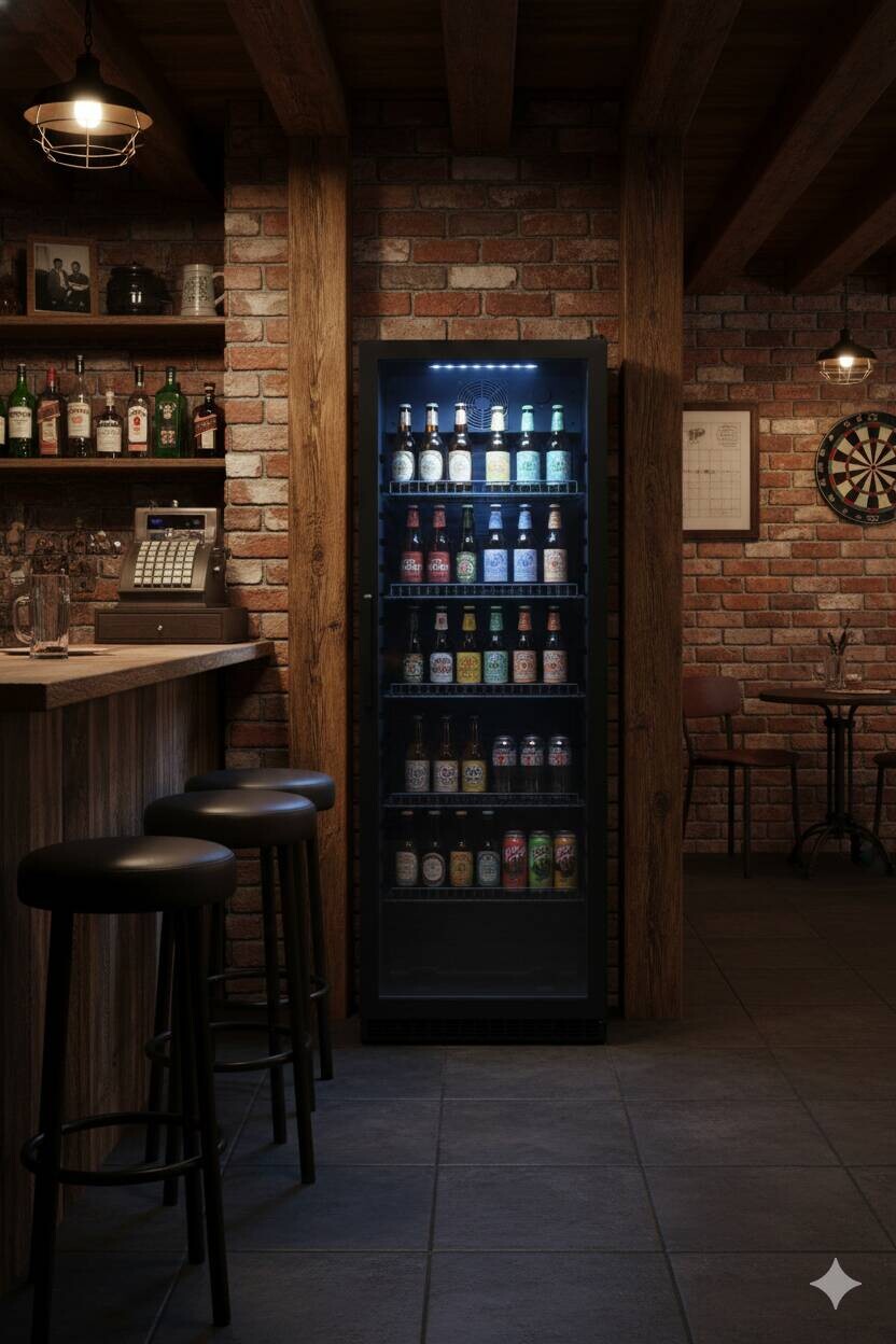 POCOline Kühlschrank GTK140-237CS schwarz B/H/T: ca. 54x140x55 cm