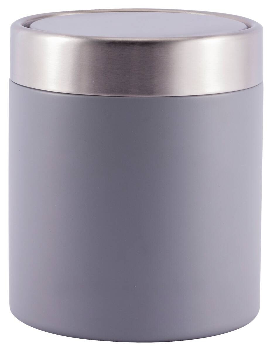 Kosmetikeimer grau Edelstahl ca. 1,58 l