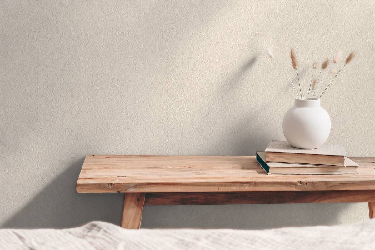 A.S.Creation Vliestapete weiß creme B/H/D: ca. 53x1005x8,5 cm