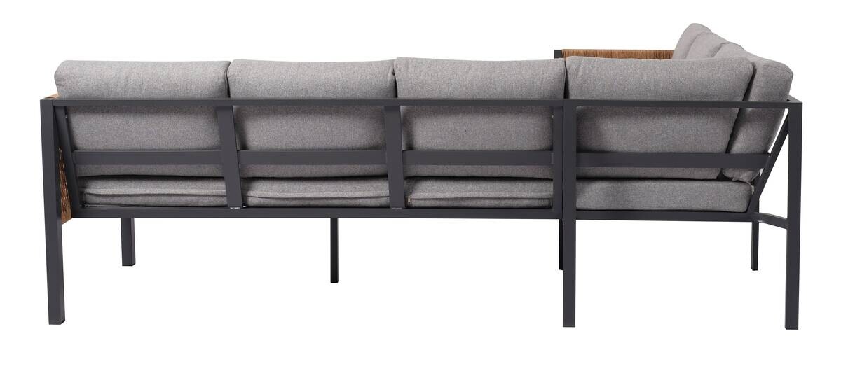 Loungeset grau Aluminium