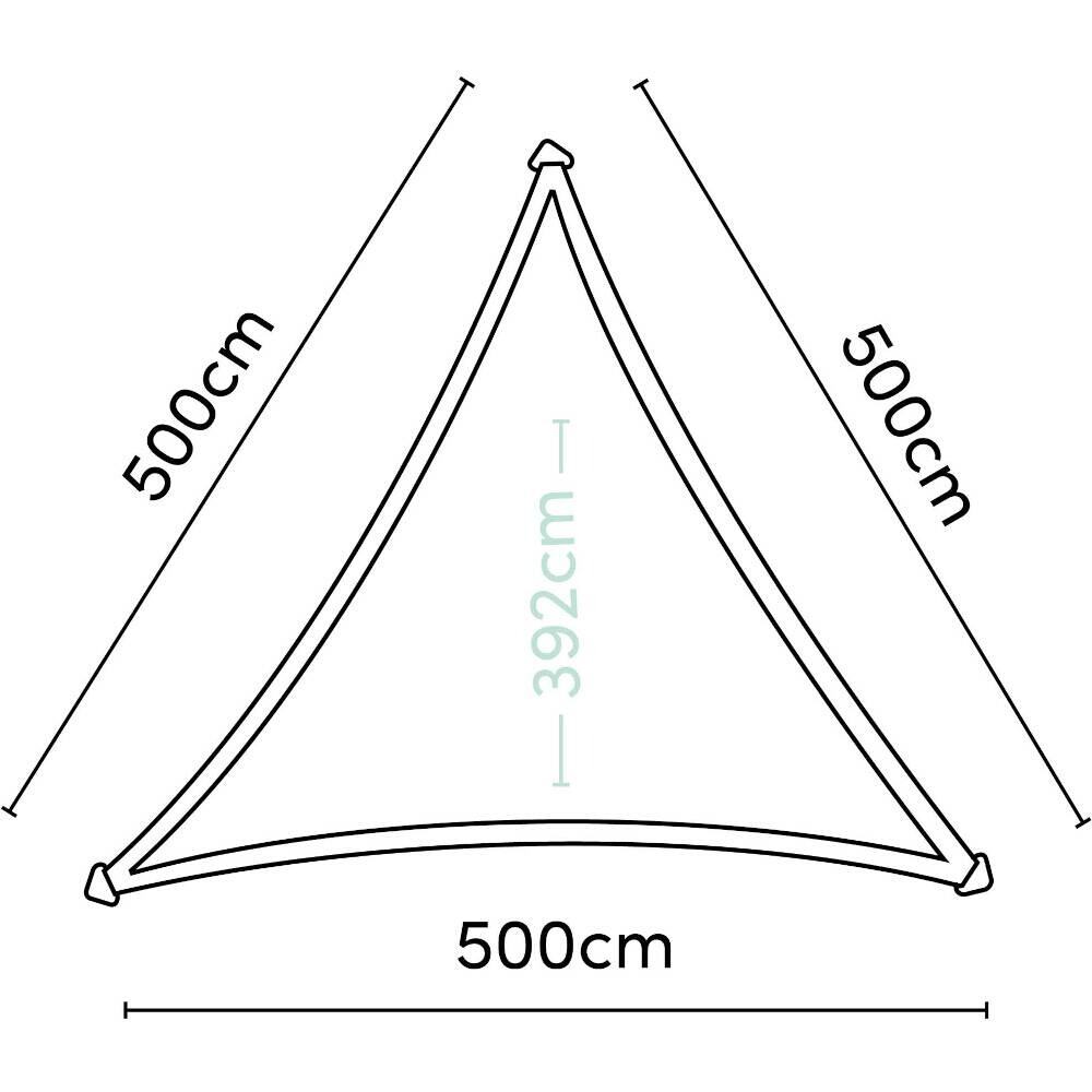 PLATINUM Sonnensegel Coolfit schwarz Polyethylen B/H/L: ca. 500x1x500 cm