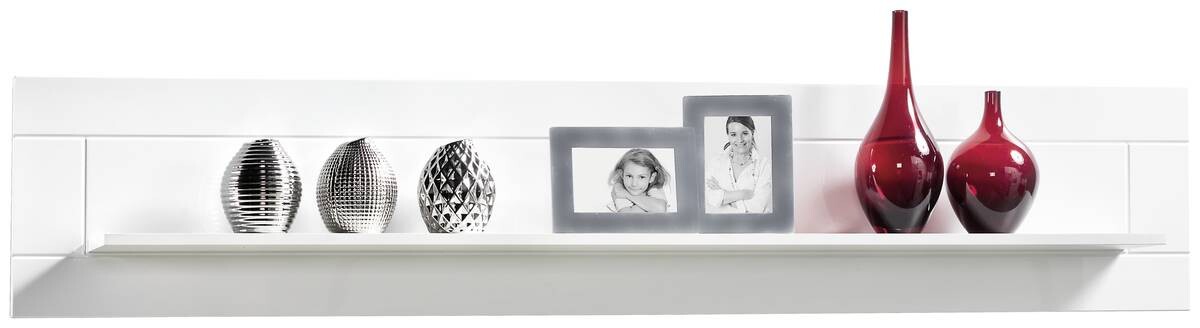 Wandboard Atlanta weiß Hochglanz B/H/T: ca. 168x32x17 cm