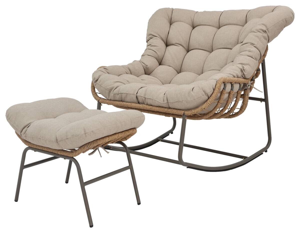 POCOline Gartenstuhl braun Stahl