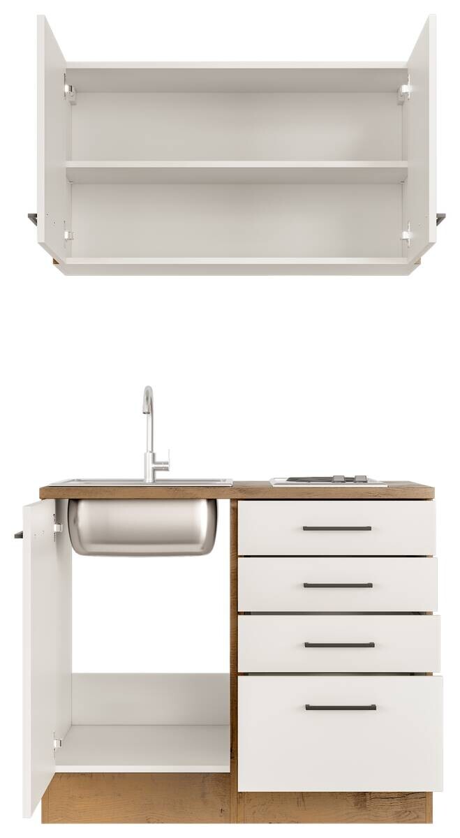 Küchenblock Avila Magnolie B/H/T: ca. 100x200x60 cm