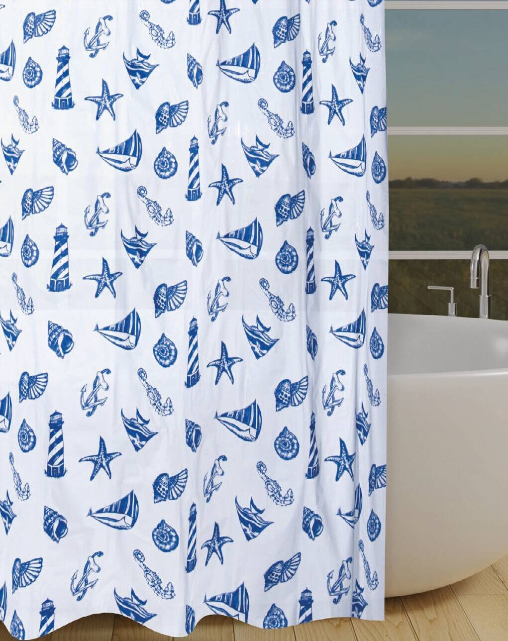 Acus Duschvorhang Marine Polyethylen (recycelt) B/L: ca. 180x200 cm