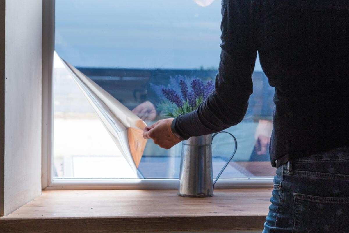 d-c-fix Fensterfolie Spiegelschutz silber B/L: ca. 90x150 cm