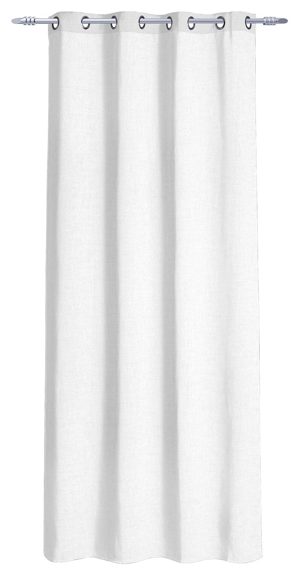 POCOline Ösenvorhang Cleo weiß B/L: ca. 140x240 cm