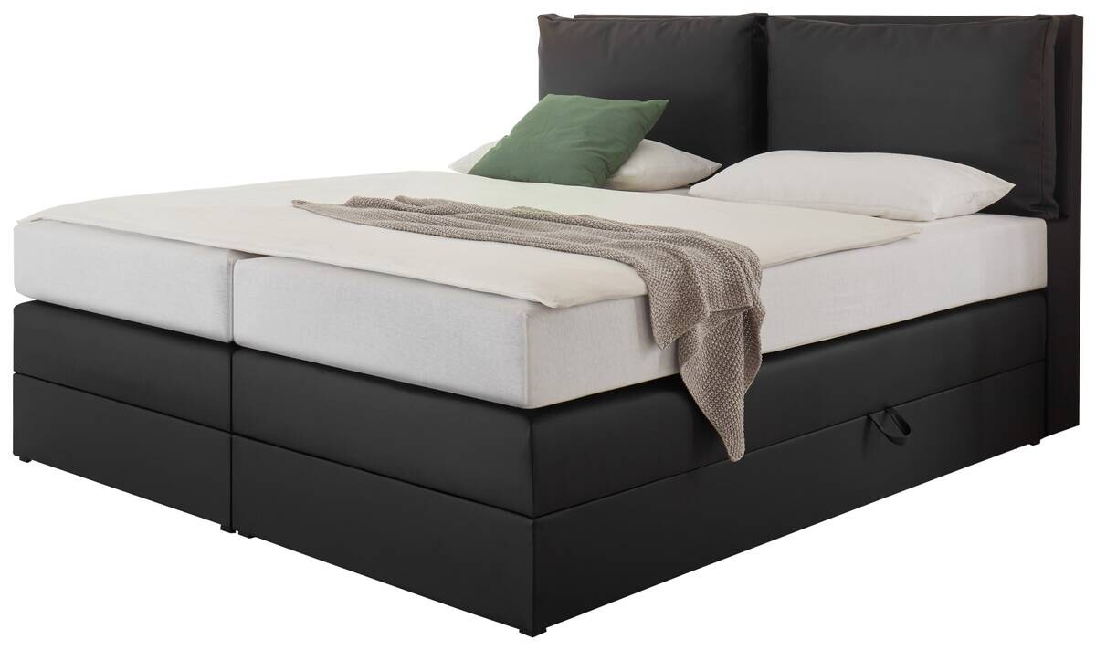 Boxspringbett Lissy schwarz Liegefläche B/L: ca. 180x200 cm