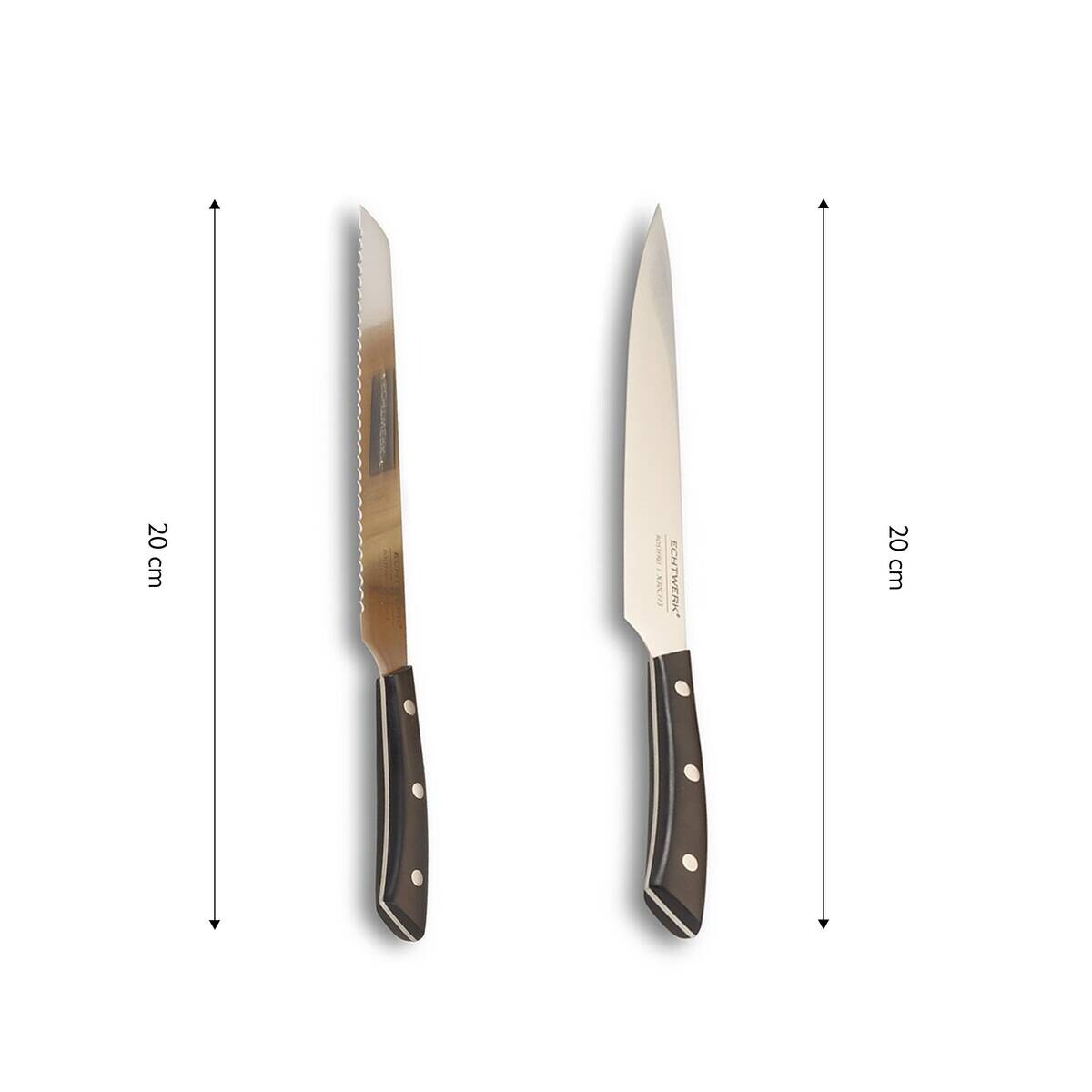 ECHTWERK Messerblock Premium braun Stahl 15 tlg.