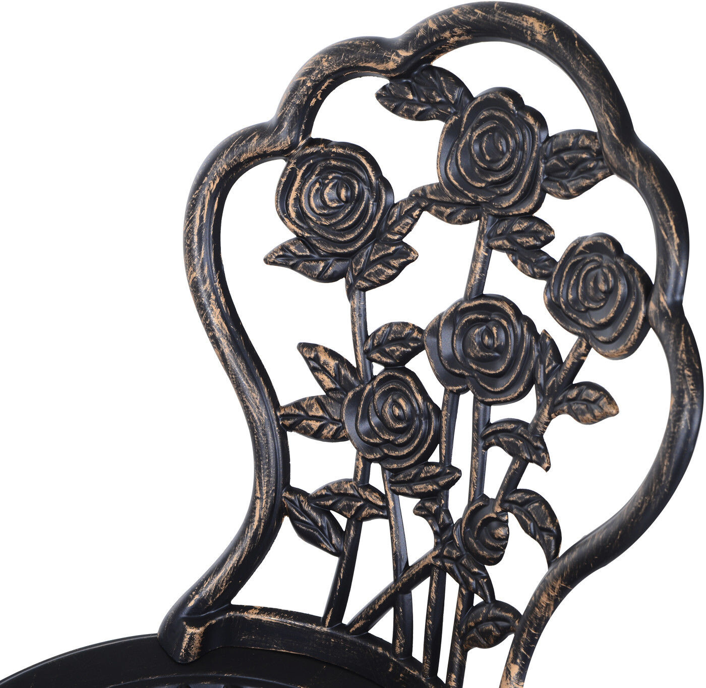 Outsunny Bistro-Set bronze Alu B/H/L: ca. 60x67x60 cm