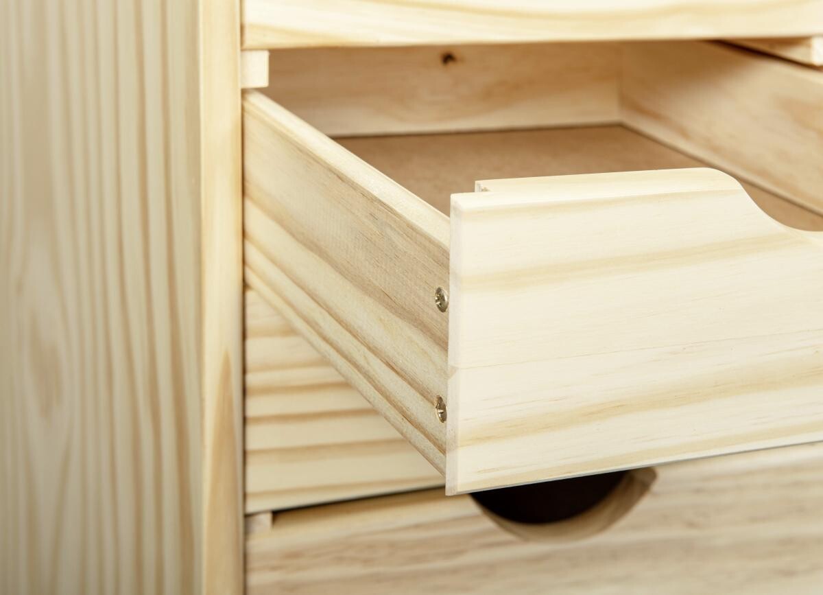 Rollcontainer Nils natur B/H/T: ca. 35x65x40 cm