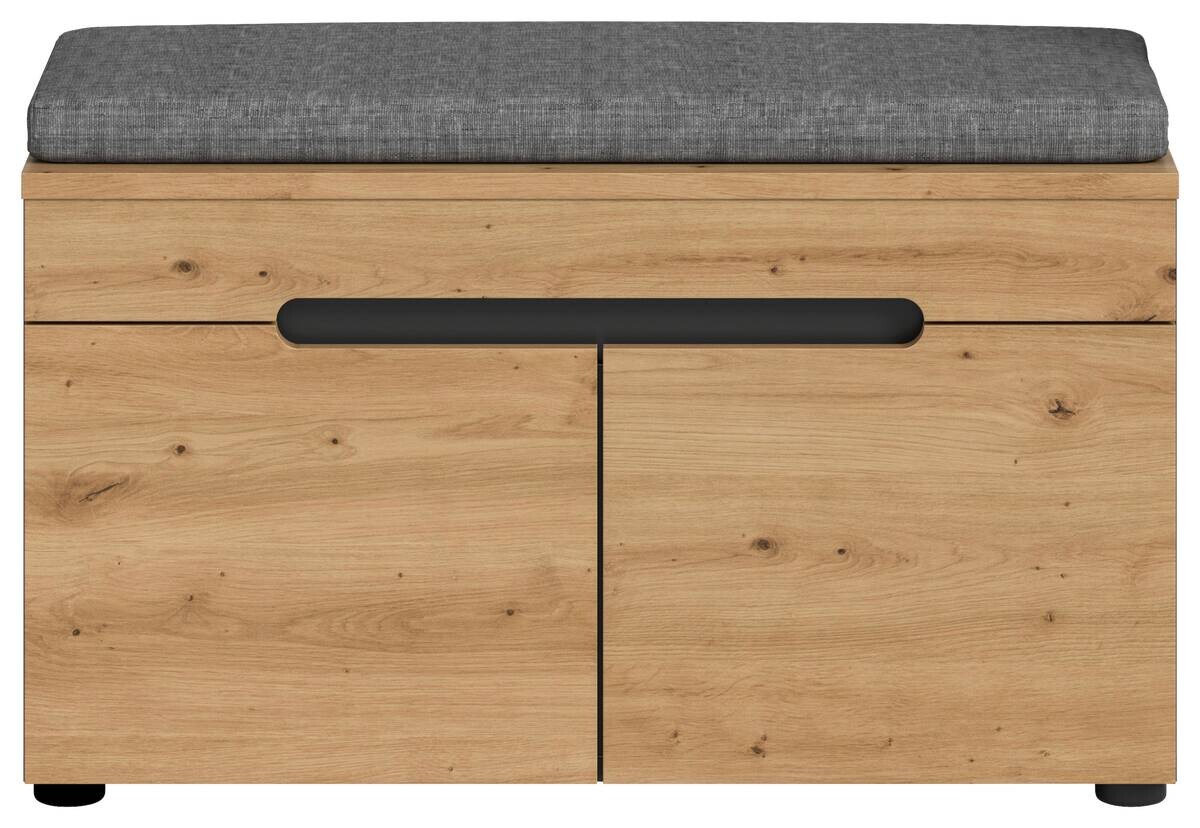 Sitzbank Canu basaltgrau Nachbildung Artisan Nachbildung B/H/T: ca. 80x45x37 cm