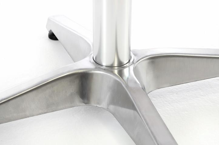 VCM Stehtisch silber Alu H/D: ca. 115x60 cm