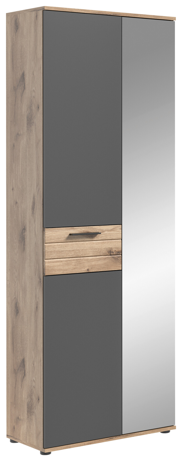 Garderobenschrank Mason Nox Oak Nachbildung dunkelgrau B/H/T: ca. 70x200x37 cm