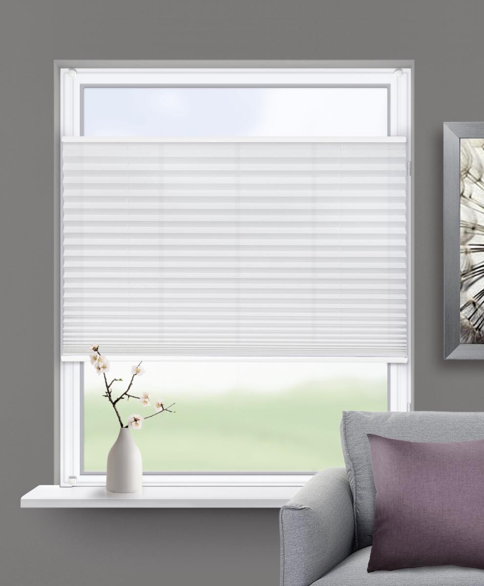 ACUS design collection Spannplissee weiß B/L: ca. 40x130 cm