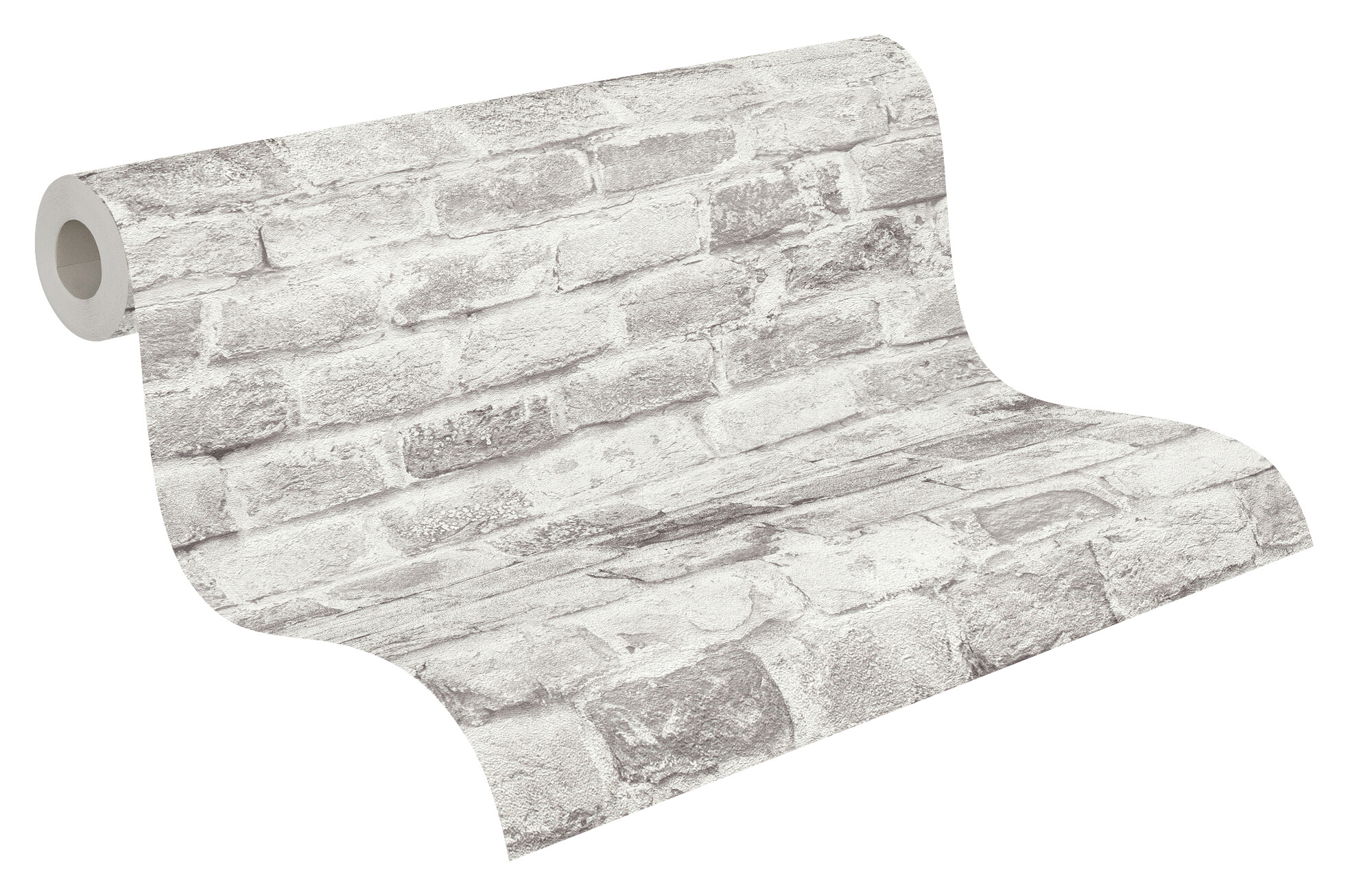 A.S.Creation Vliestapete grau weiß B/H/D: ca. 53x1005x8,6 cm