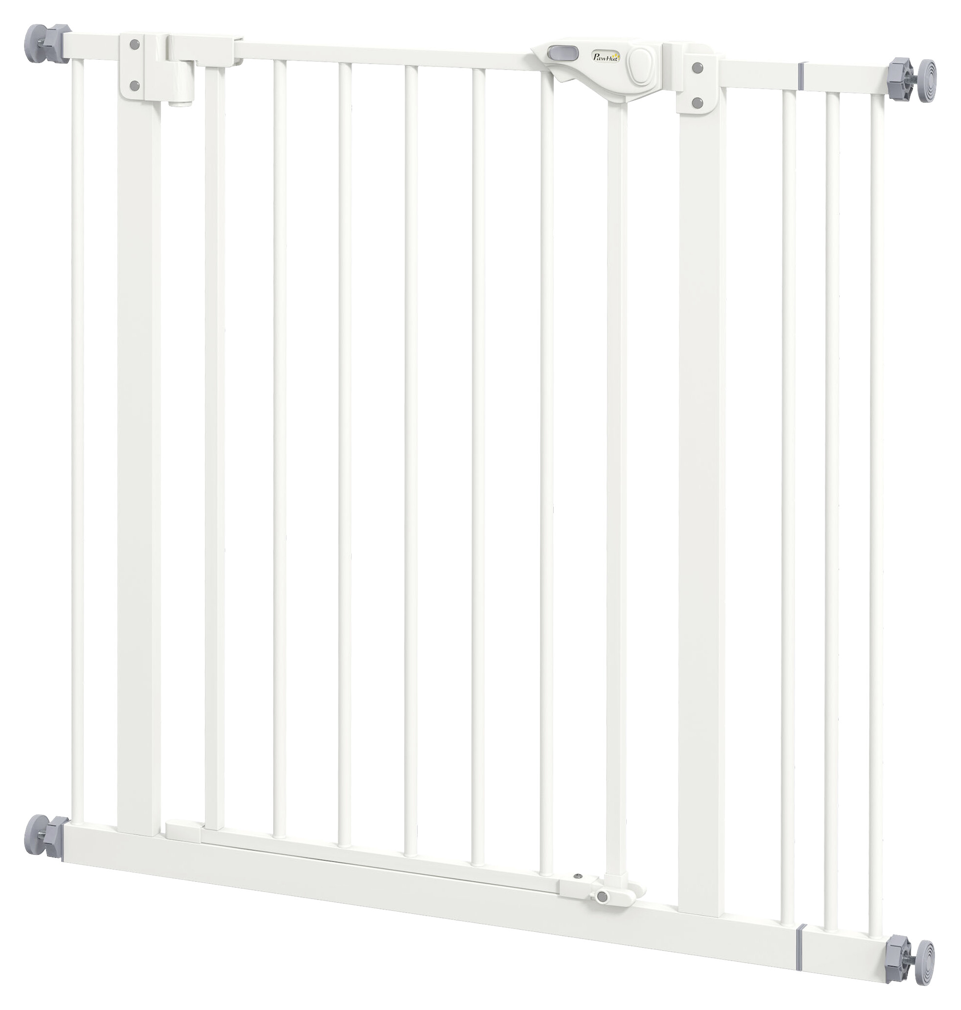 PawHut Türschutzgitter weiß Metall B/H/L: ca. 2x77x87 cm