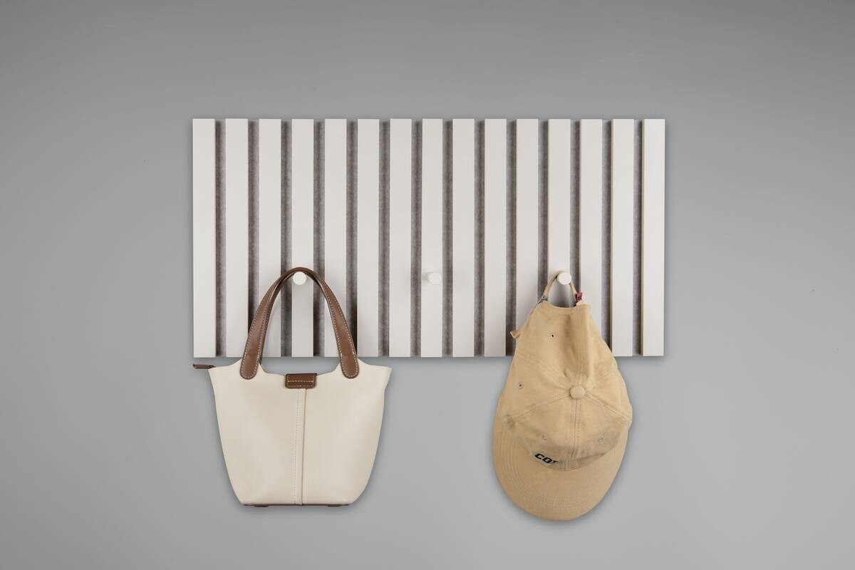 Wandpaneel Grace sand MDF Filz B/H/T: ca. 60x30x7 cm