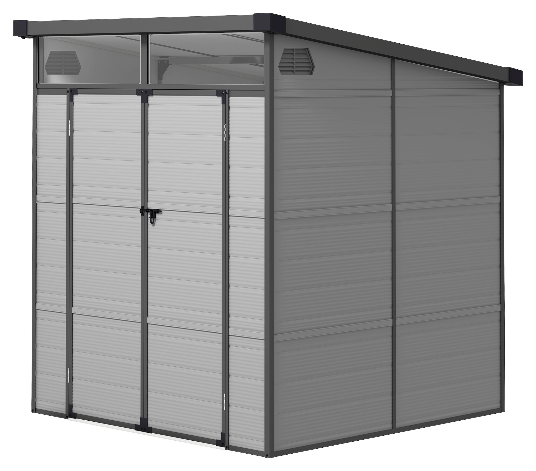 Outsunny Gerätehaus hellgrau B/H/L: ca. 191x215x190 cm