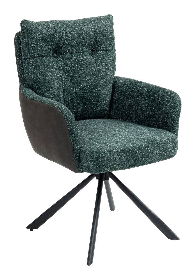 Drehstuhl Lecce grün Microfaser