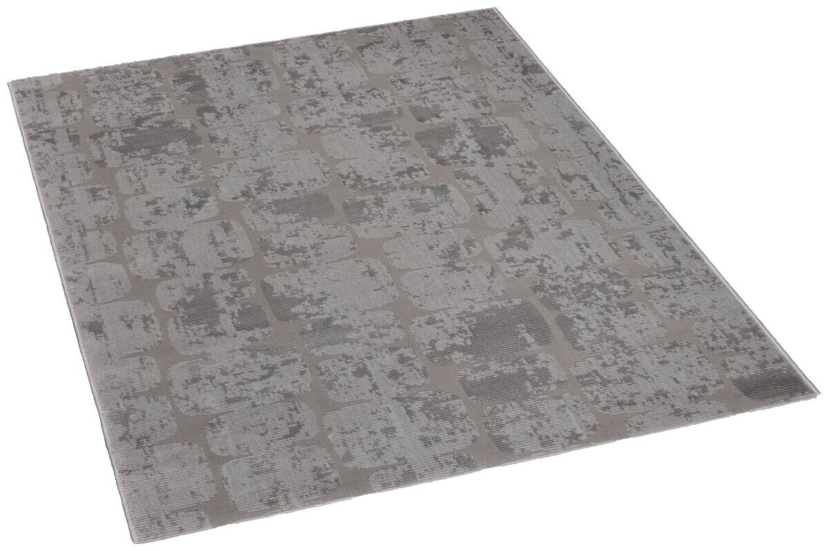 Webteppich Costa grau B/L: ca. 80x150 cm